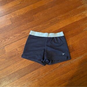 Old Navy Dark Blue Athletic Shorts with Light Gray Waistband